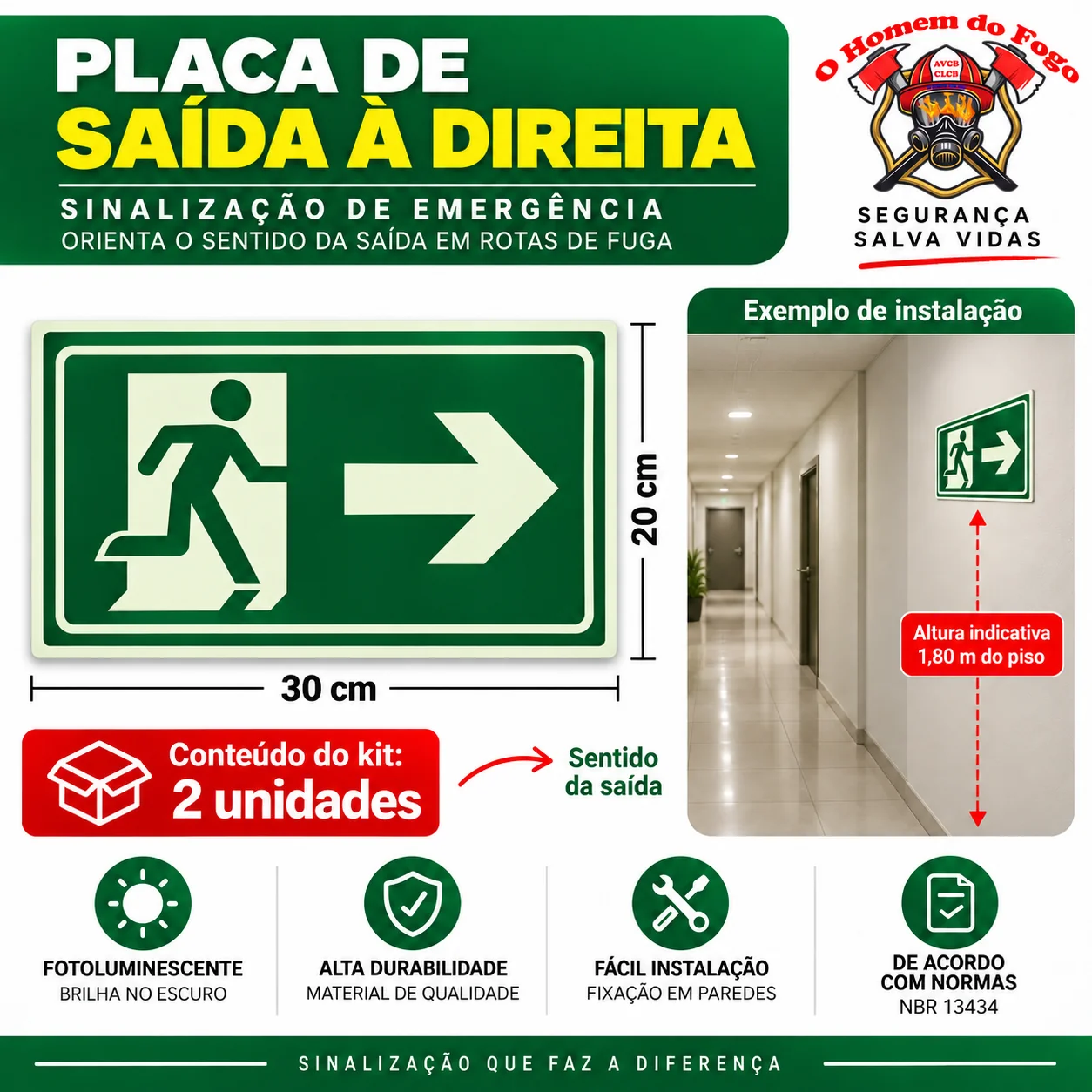 Saída direita